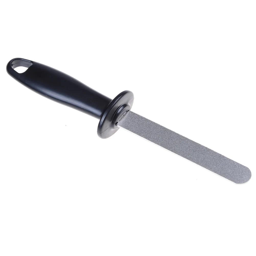 Premium Non-Slip Handle Double-Sided Metal Knife Sharpener (Coarse 400# / Fine 1000#) – Ideal Kitchen Tool