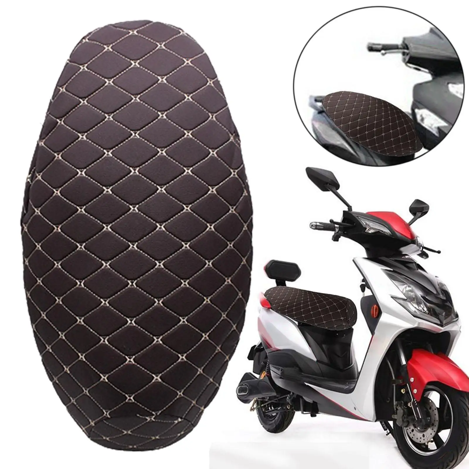 Universal Motorbike Seat Covers PU Leather Waterproof Sunscreen Seat protection Pad For Scooter most motorcycles electric car motorcycle seat covers faux leather seat covers car seat covers scooter seat covers