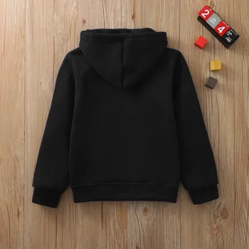 Kids Zip Up Hoodies Autumn Solid Color Drawstring Boys Girls Sweatshirt Pocket Long Sleeve Casual Tops Children's Clothing 3