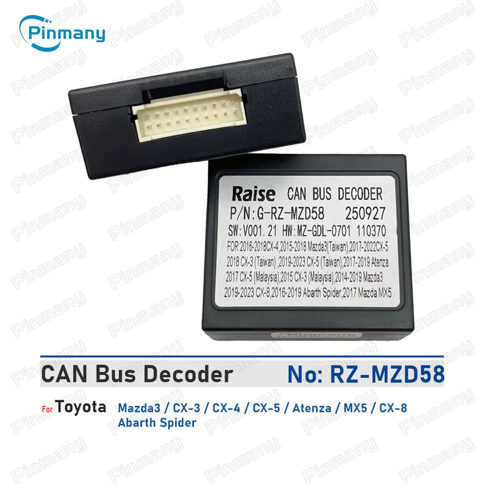 Car Radio CAN Bus Decoder RAISE G-RZ-MZD58 20-pin black box for