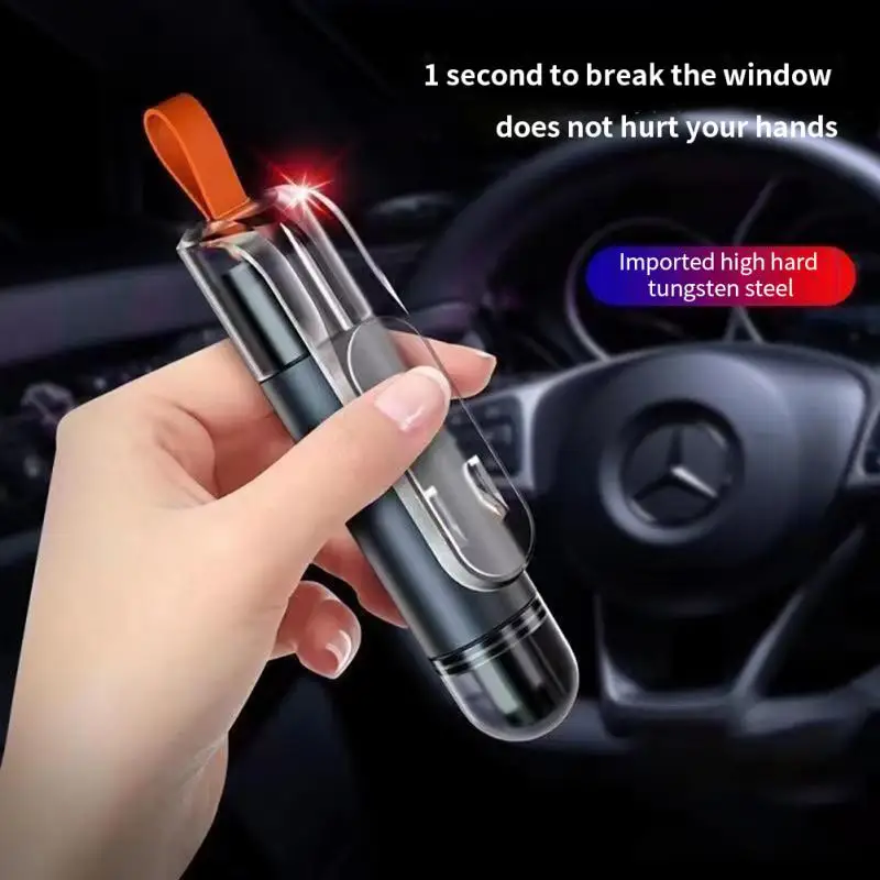 

Car Window Breaker Universal Multifunctional Portable Durable Car Accessories Seat Belt Cutter Aluminum Alloy Practical Car Tool