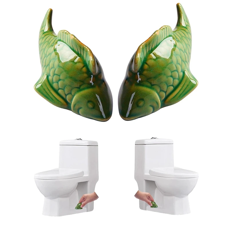 

Fish Toilet Bolt Caps, Fun Fish Toilet Bolt Covers, Toilet Replacement Parts Decorative Bathroom Replacement
