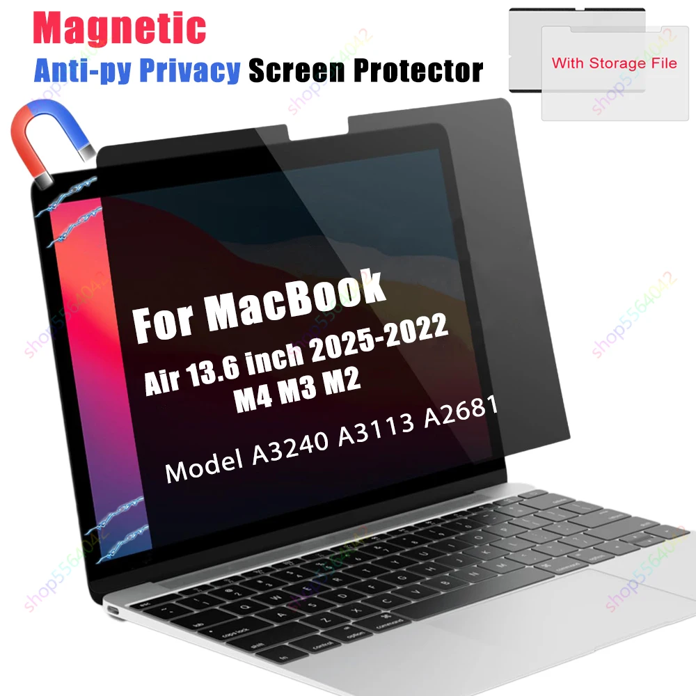 Magnetic Privacy Screen Protector For MacBook Air 6inch 2025