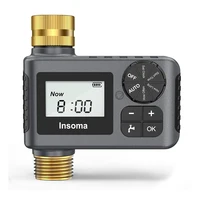 INSOMA Автоматическая система полива Умный садовый таймер полива с латунным поворотным механизмом для шланга Fuacet Открытый сад IPX5