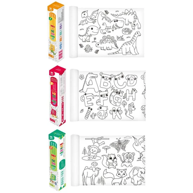 Large Drawing Roll Kids, Coloring Drawing Roll, Paper Roll Drawing, Toys