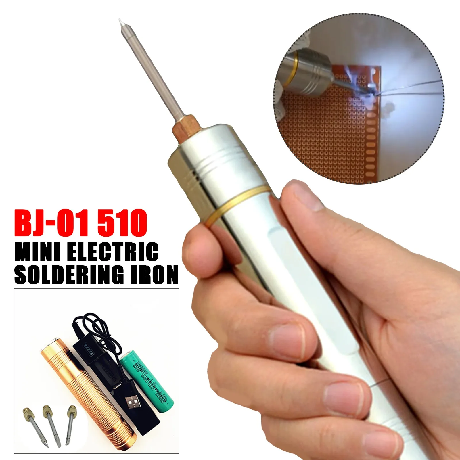 10w 5v Bj01 510 Electric Soldering Iron Portable Wireless Solder