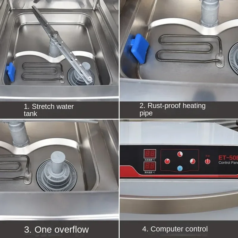 Commercial dishwasher Automatic small cup washing coffee shop embedded cleaning and disinfecting dishwashing machine 5