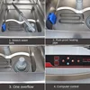 Commercial dishwasher Automatic small cup washing coffee shop embedded cleaning and disinfecting dishwashing machine 5