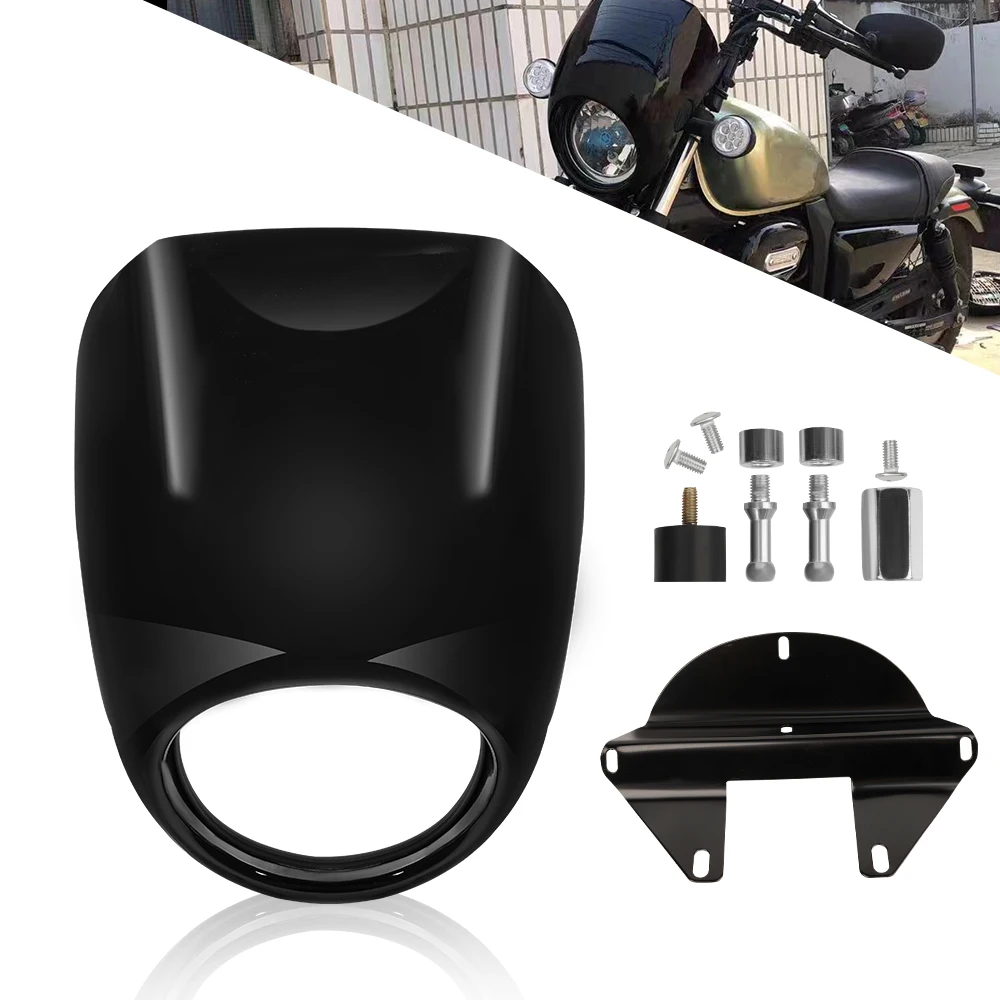 Universal Motorrad Scheinwerfer Visier - Chrom Abdeckung Für Besseren Lichtschutz