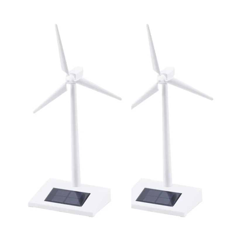 1 Pcs Solar Powered Desktop Model Solar Powered Windmill Wind Turbine for Kid Education Model Decorate Electronic Windmill Toy