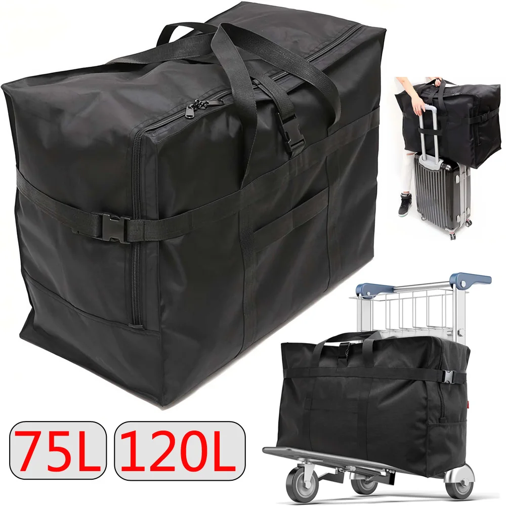 Heavy-duty Large Duffel Bag Oxford Cloth Storage Moving Bag Travel Thickened Moving Packing Bags Luggage Storage 70L 120L