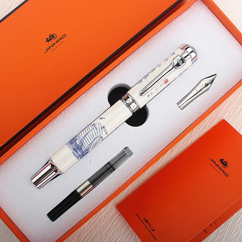 Jinhao 950 Fountain Pen Beautiful Ceramics F Nib Business Office Writing Gifts School Supplies