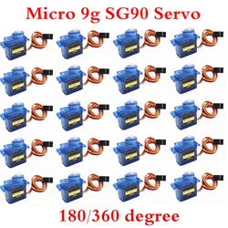 Micro Servo Motor Kit - Assorted Servo Motors for DIY Projects and RC Models (20Pcs 360 Degree)