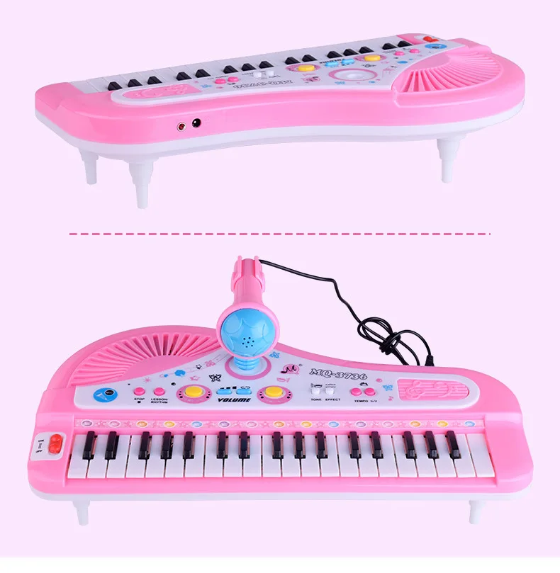 Piano De Teclado Eletrônico Infantil De 37 Teclas Com Microfone, Teclado De  Piano Infantil, Suprimentos Musicais Educacionais, Melhores Presentes Para  Meninos E Meninas : : Brinquedos e Jogos