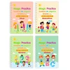 Free Wiping Spanish Magic Copybook Pen Preschools Kids Calligraphy Children Reusable Español Writing Practice Book Age 3-8 1