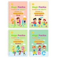Free Wiping Spanish Magic Copybook Pen Preschools Kids Calligraphy Children Reusable Español Writing Practice Book Age 3-8 1
