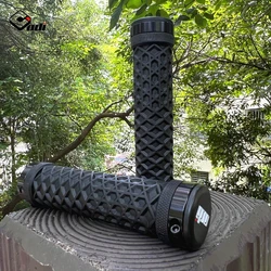 Durable Anti-Slip Silicone Bicycle Handlebar Grips with Shock Absorption and Double Lock Rings (Black)