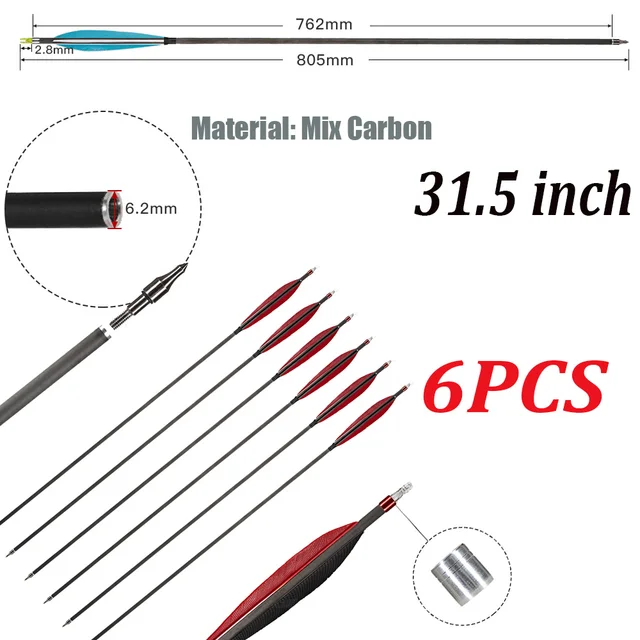 6pcs red arrow