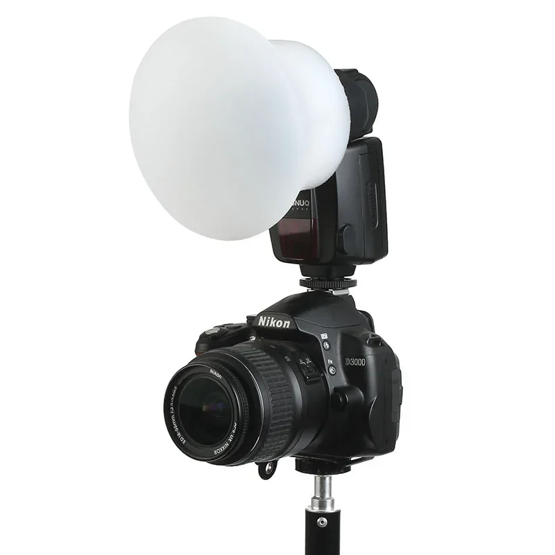 Magnetic Silicon Light Diffuser Rubber Sphere Modular Flash Accessories for Godox Canon Nikon Yongnuo Camera Speedlite as MagMod for Flash Diffuser
