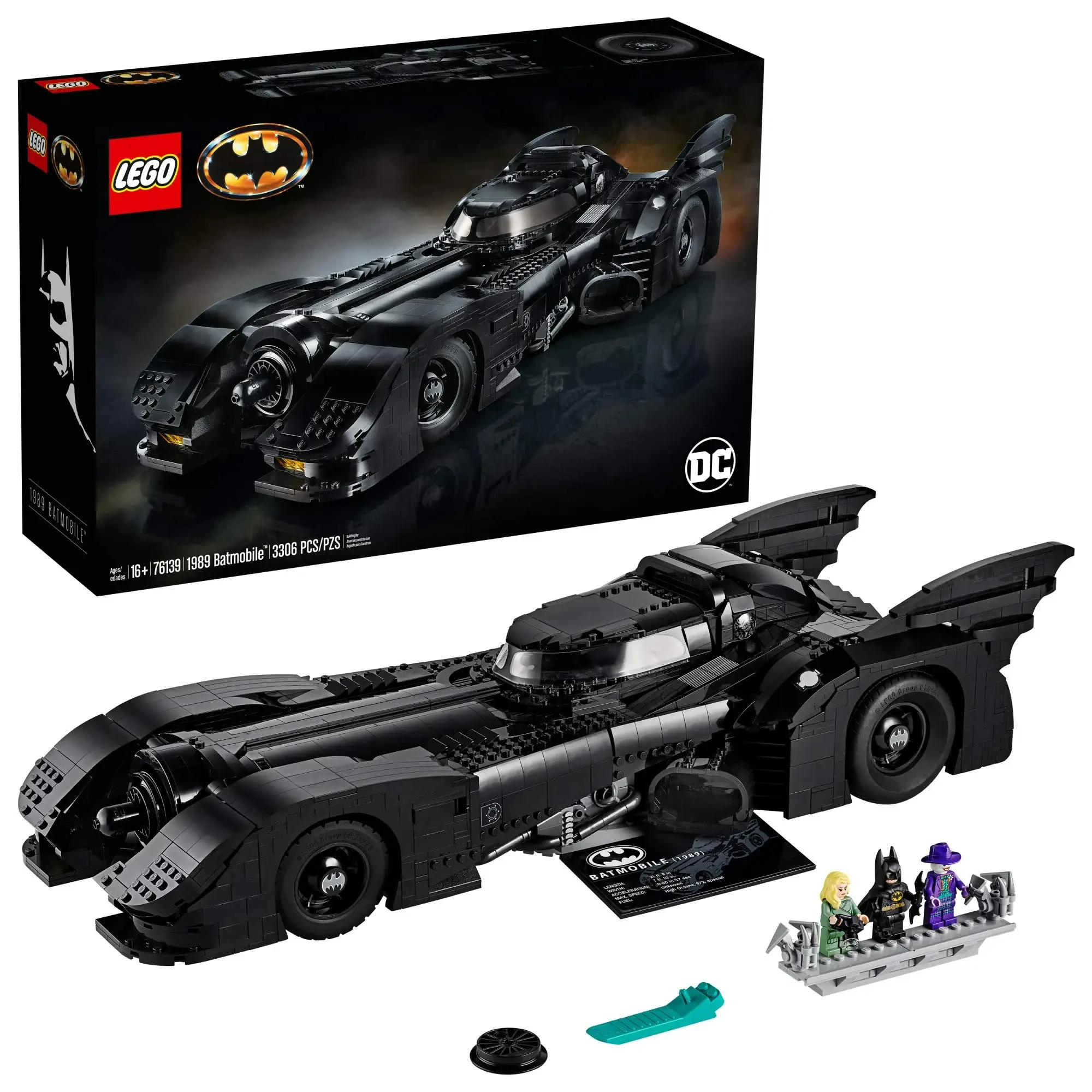 LEGO DC Batman 1989 Batmobile 76139 Kit Bangunan Figur Batman