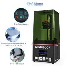 

KINGROON KP6 Mono 2K New Upgrade High-Speed SLA LCD UV Resin 3D Printer Equiped With 6.08inch 2K Monochrome Screen 129x82x180mm
