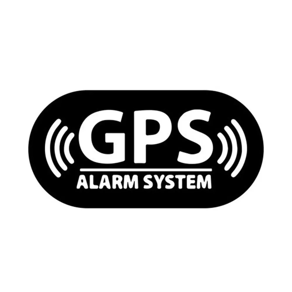 16*8cm GPS Tracking Alarm Sticker Tool Waterproof Multicolor Alarm System Decal Car Vehicle Supplies Reflective Warning Sticker