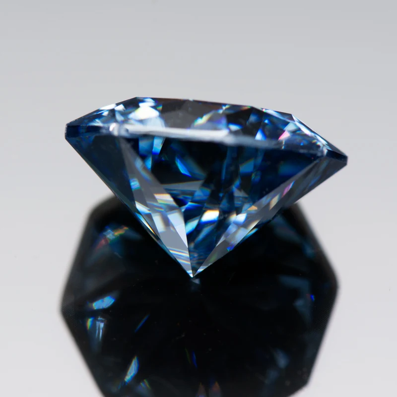 Moissanite Stone Primary Colours Royal Blue Octagon Lab Grown Gemstones Diamond  For DIY Ring Necklace Earrings Main Materials