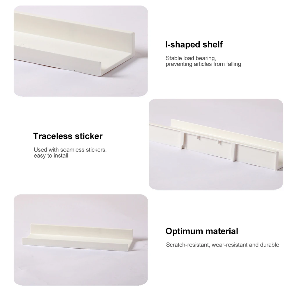Bath Storage Rack Wall Shelves Floating Wall Holder For Kitchen Bathroom No Drill Mirror Metal Shower Organizer Home Accessories 6