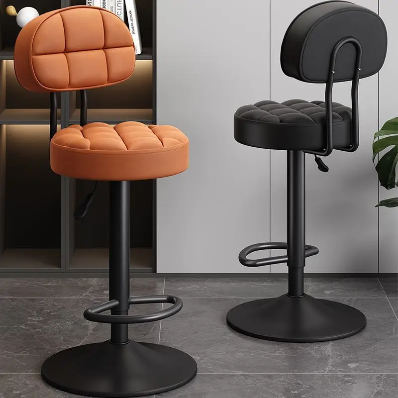Bar chairs high legged stools adjustable backrests rotating bar stools home cash register counters coffee chairs