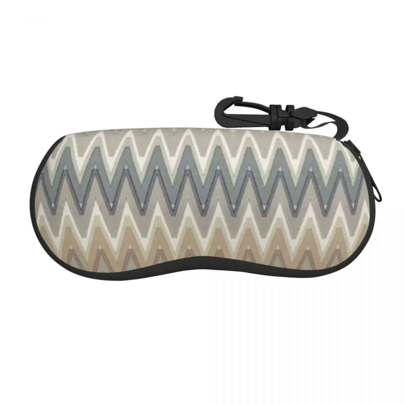 

Camouflage Zigzag Sunglasses Soft Case Neoprene Zipper Bohemian Geometric Shell Eyeglass Case Custom Protective Box For Glasses