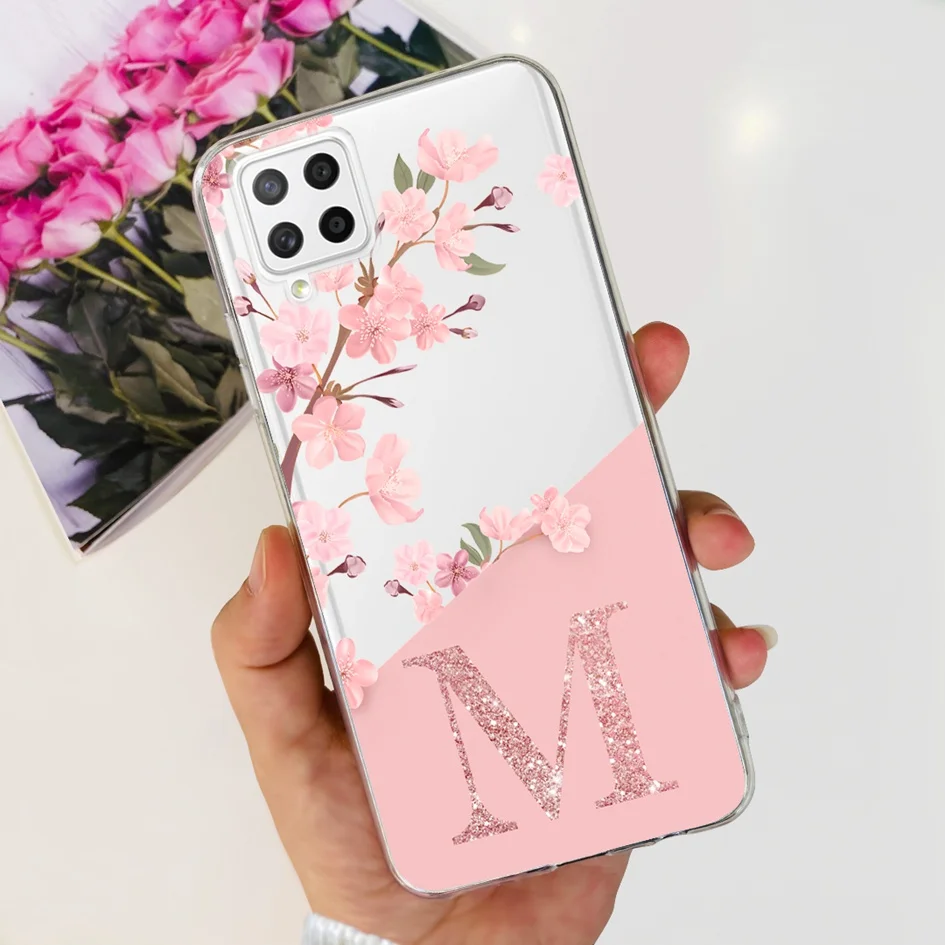Clear Silicone Cute Letters Phone Case with Bumper