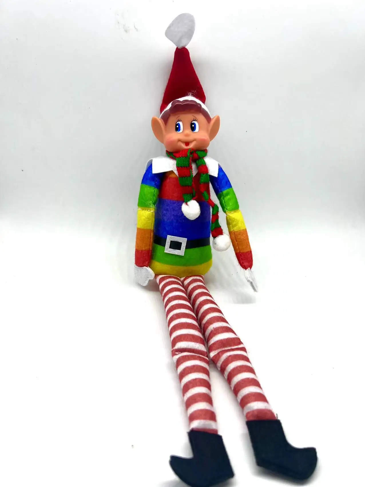 thumbnail image 1 of Muñeco elfo navideño de 40 cm con bufanda, bonito adorno para mesa navideña, árbol de Navidad, regalo para el hogar, Navidad 2024, 1 of 5