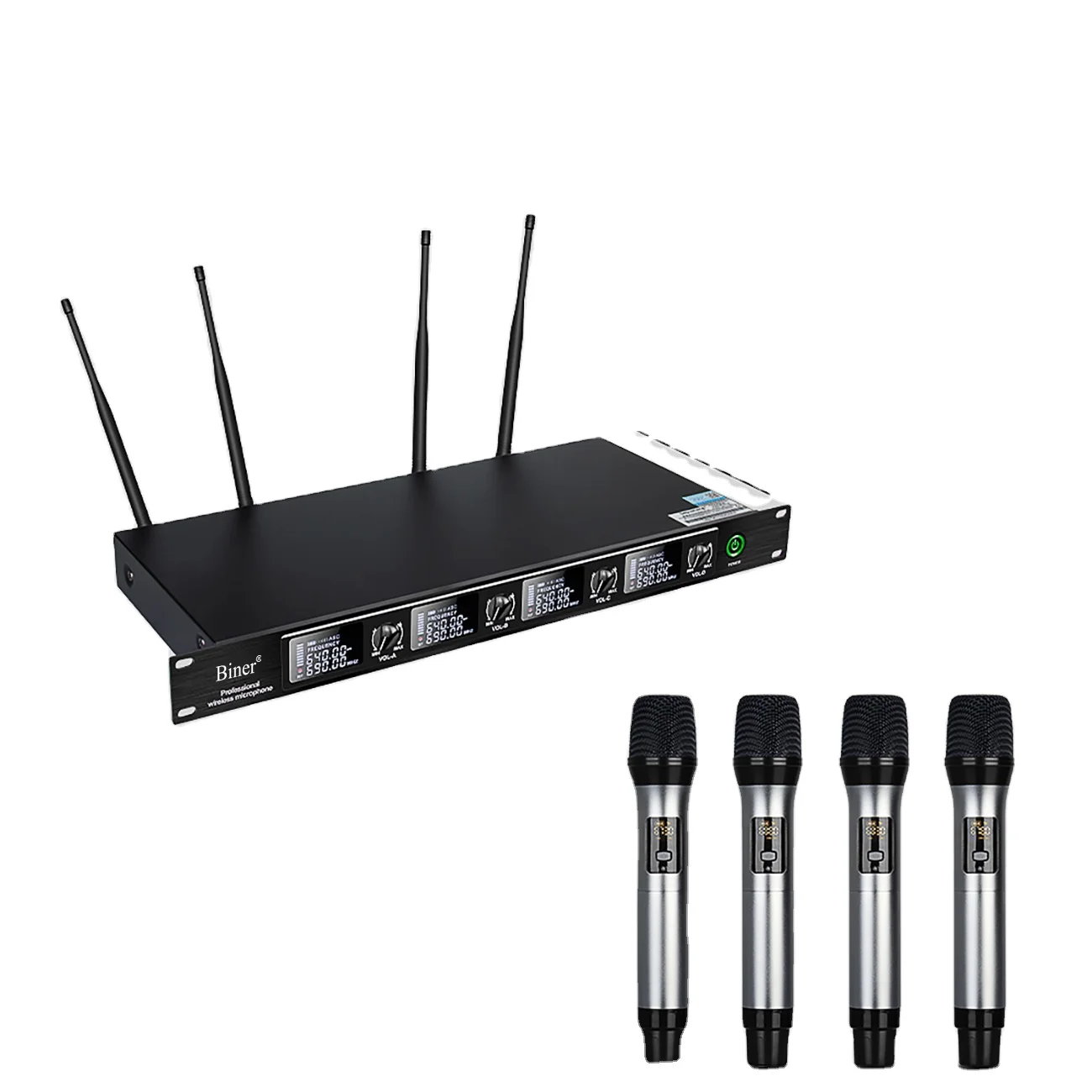 

Biner DF204 Professional Wireless Handheld Microphone System Conference Room