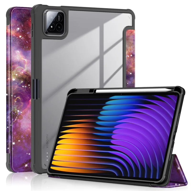 Premium PU Leather Smart Case with Pen Holder