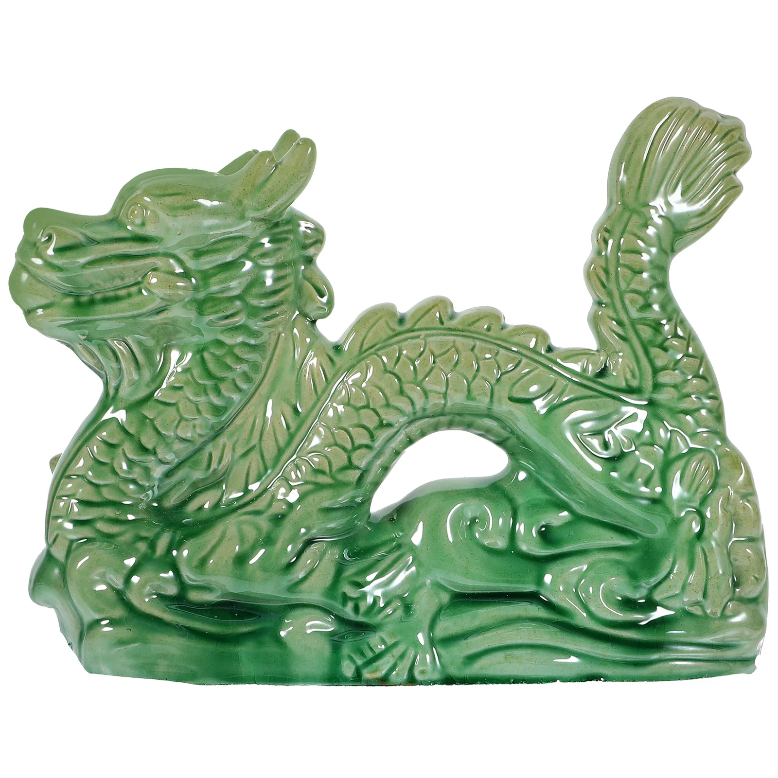 

Gifts Home Decor Chic Animal Dragon Statue Ornament Ceramic Statues Accessories Indoor Desktop Ceramics Small Decoration Craft