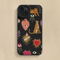 Floral Leopard Eyes Silicone Phone Case Cover for Samsung A26 5G (4)