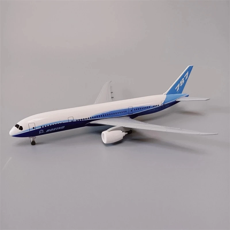 16CM AIR PASSENGER PLANE BOEING 787 AIRCRAFT MODEL SIMULATION ALLOY CHRISTMAS TOYS GIFTS CHILDREN