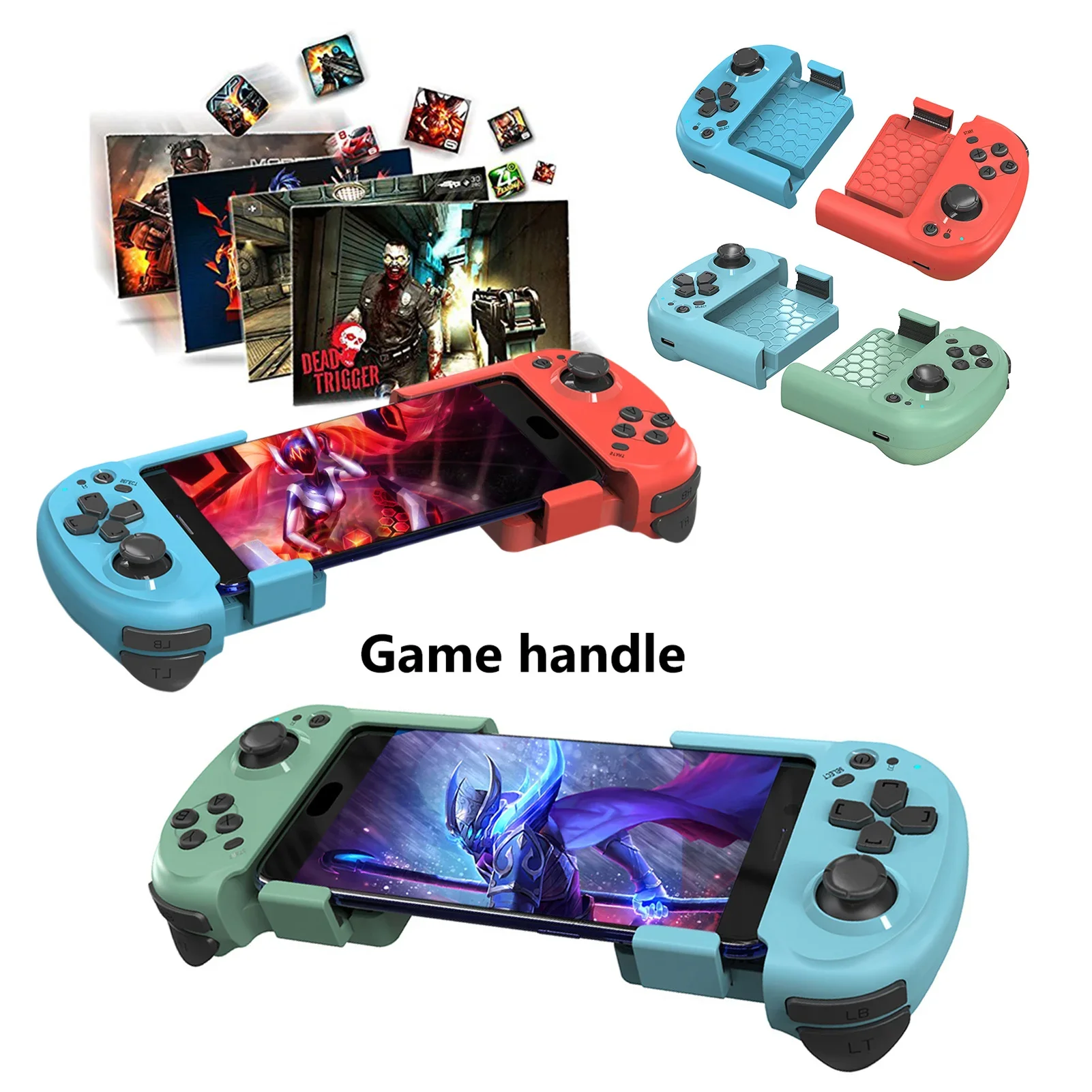 

Mocute 061 Gamepad Wireless Bluetooth Left Right Split Game Controller Gaming Joystick Gamepads For Android/IOS Phones