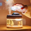Large Capacity Portable Humidifier USB Charging 2000mAh Battery Projector Light Wireless Ultrasonic  Air Humidifier 1
