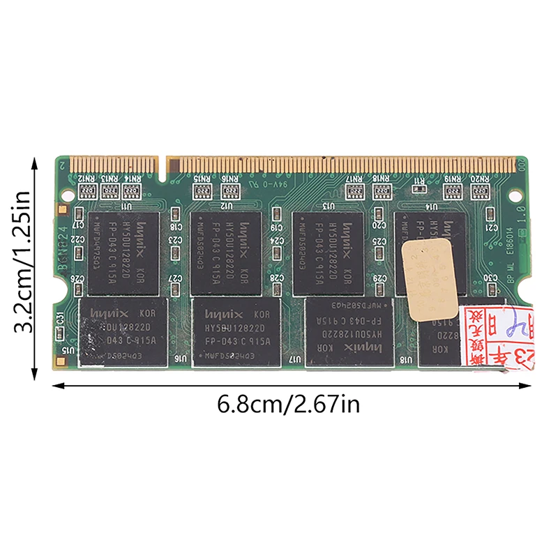 Ʈ Sodimm ޸𸮿 PC 2700  SO-DIMM, 1GB DDR1, 200  DDR333, 333Mhz