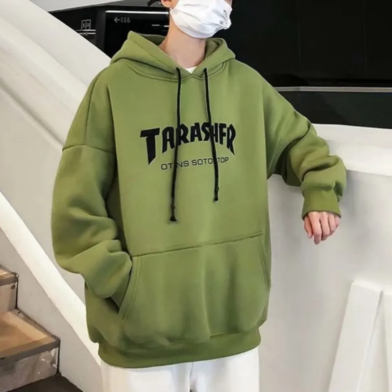

New Men's Letter Print Casual Top Hoodies Women Hooded Sweater Large Size Gym Clothing Hip Hop Hipster Street Wear Sweatshirts