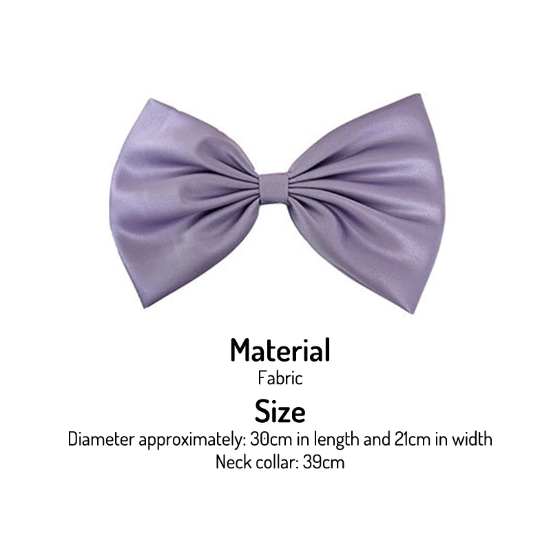 Purple Big Bowknot Collar Women Choker Fashion Sexy Female Necklace Cosplay Dinner Party Wedding Costume Accessories cosplay necklace