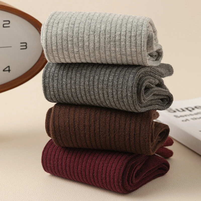 Women Socks 1pair Ankola Autumn Winter Knitting Middle Tube