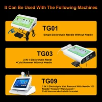 Épilateurs électrolytiques portables 2025, aiguilles d'épilation électrolytique TG01, TG03, TG09, K2, K4, K5 5