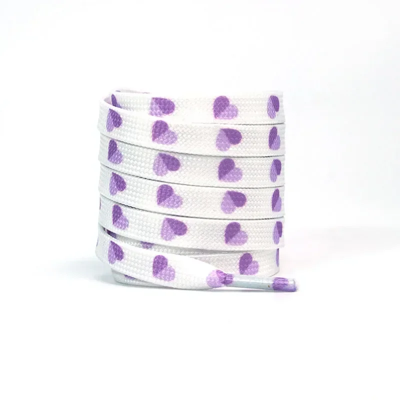 Romantic Pink Heart Shoelaces for Valentine's Day Sneakers