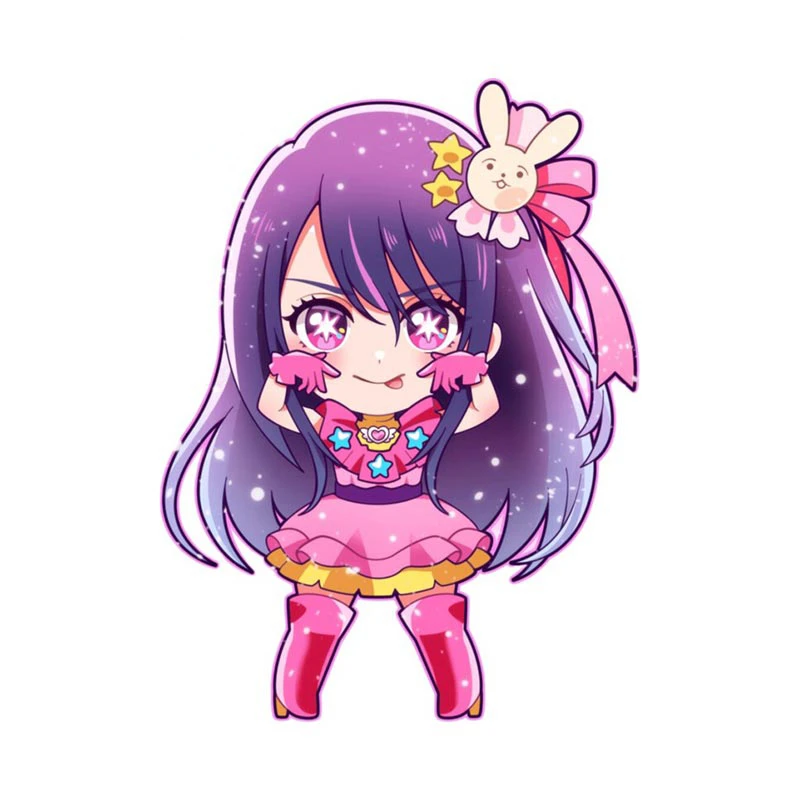 

Chibi Aixingye автомобильные мультипликационные наклейки JDM для мотоцикла, автомобиля, царапин, декоративный багажник автомобиля.