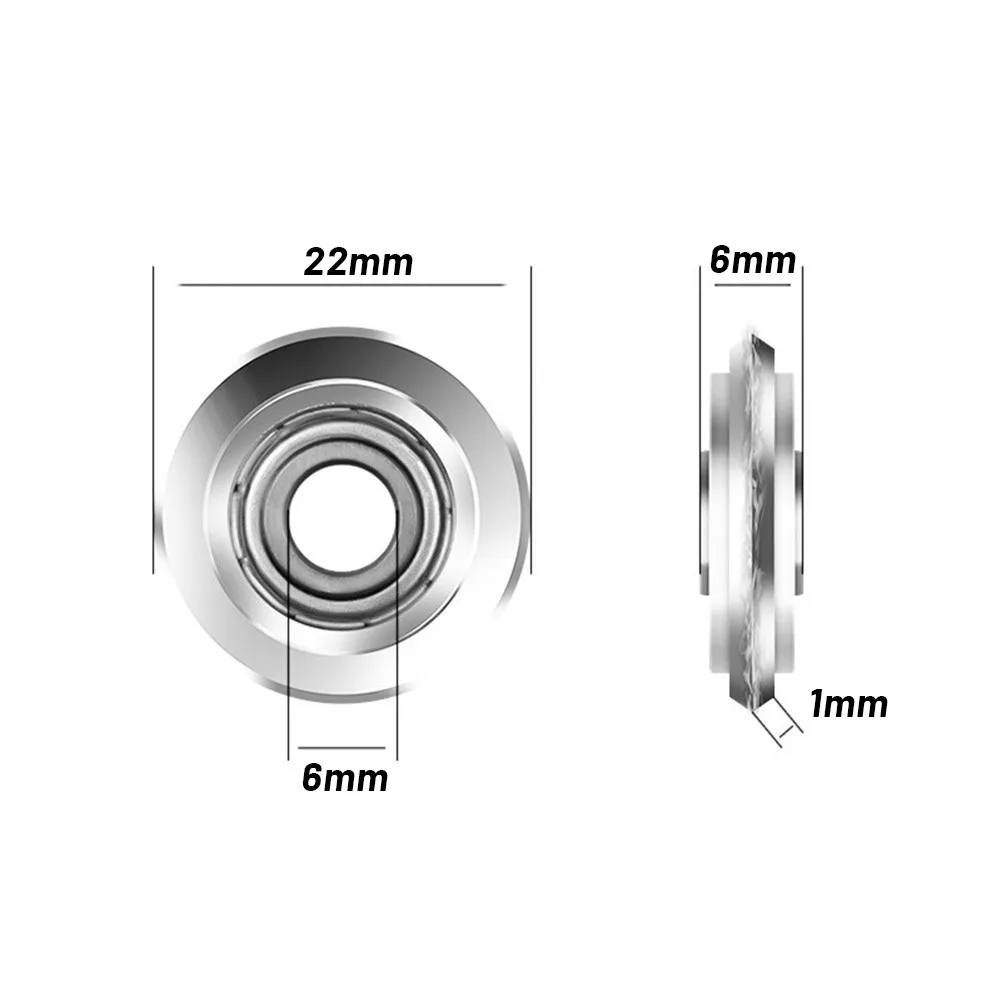 Glass Cutter Tile Glass Cutter Tile Cutting Tool 1/2Pcs Tile Ceramic Cutter Tungsten Carbide Bearing Glass Cutter Blade Wheel for Tile Brick Cutting Machine 22x6x6mm