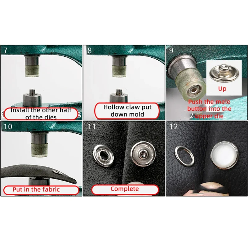 Five Claws Hollow Pearl Button Install Tool The Dies Molds Suitable for Manual Punching Machine