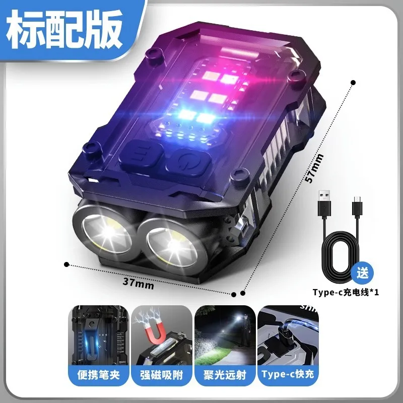 EDC التكتيكية مصباح يدوي المحمولة ضوء صغير في الهو...