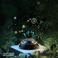 Solar Powered Car Aromatherapy Solar automatic rotation Car Air Freshener Fragrance Car Ornaments Car Diffuser for Essential Oil 5